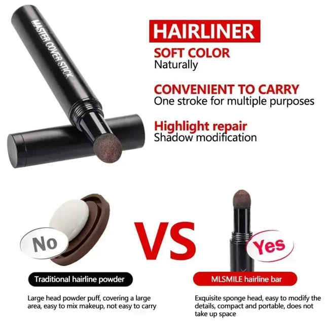 6 Colors Hairline Concealer Pen Waterproof Eyebrow Dye Pencil Beard Foundation Hair Line Cover - for Hairline, Eyebrows & Beard