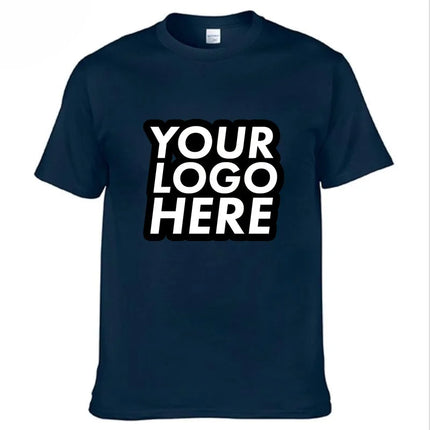 Unisex Custom Design LOGO Printing Personalized Tshirt Men's Harajuku Text Photos Clothing Cotton T-shirt Customized Tees Tops