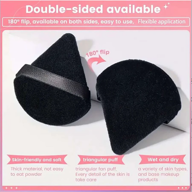 5 new triangular sponge puffs with a soft, skin-friendly, and delicate makeup feel, suitable for home or travel use