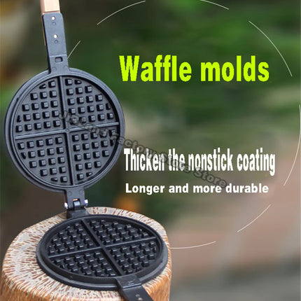 Gas waffle furnace mold Commercial electrothermal waffle template Checkered cake molds Waffle molds