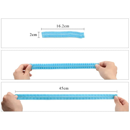100/50/10PCS Disposable Non Woven Fabric Hat Elastic Sterile Caps Eyelash Extension Head Covers Spa Salon Beauty Accessories