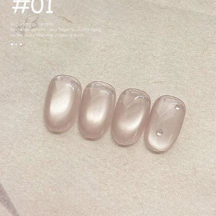 WS 10ml Light Flow Cat Magnetic Gel Nail Polish for Whitening in Autumn And Winter Semi Permanent Gel Manicure DIY Nail Art