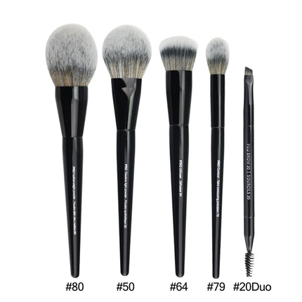5/16/26pcs/set Black Powder Makeup Brushes Angled Sculpting Foundation Face essential cosmetic tools Eyeshadow Eye Make Up Brush