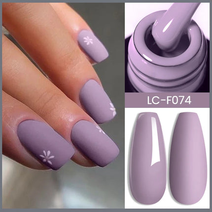 LILYCUTE 7ML Pink Glitter Nail Gel Polish Nude Natural Long Lasting Manicure Soak Off UV LED Nail Art Base Top Coat Gel Varnish