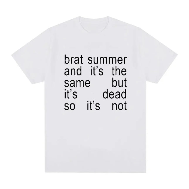 Charli Xcx Brat Summer and It's Same Album Tshirt Womens Fashion Harajuku Tshirt Casual Comfortable Extra Large T-shirt