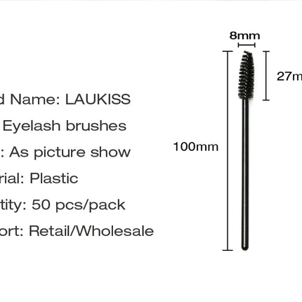 Wholesale Eyelash Brush Mascara Wands Wholesale Spoolies Eyebrow Lash Cleaning Brushes Applicator Makeup Tools 50/1000/2000pcs