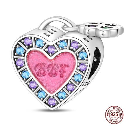 2025 New Black/Red/Blue/Green/Purple Heart Series for Original Bracelet Bead Charm 3mm DIY Necklace Pendant Accessories
