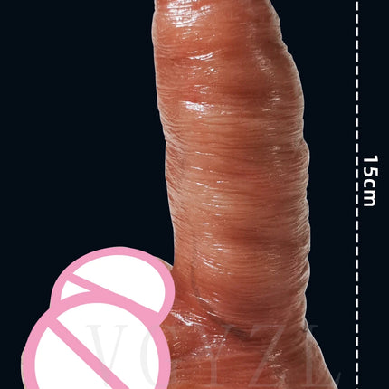 Realistic Silicone Reusable Penis Sleeve Extender Penis Condom Extension Sex Toy for Men Cock Sleeve Enlarger Delay Ejaculation