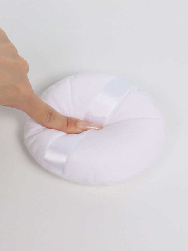 125mm圆形 Cotton Velvet Powder Puff Large Loose Powder Puff Makeup Artist Powder Puff Round Cotton Ribbon Hook Hand Glove Puff