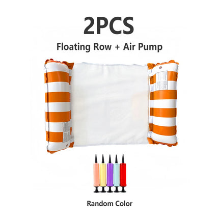 Water Hammock Foldable Lounge Chair,Suitable for Swimming Pool Parties and Beach Leisure Floating Beds with Net Backrest