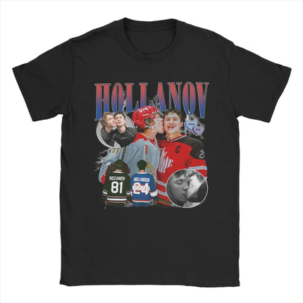 Heated Rivalry Ilya Rozanov But Daddy I Love Him T Shirt Men's Pure Cotton Vintage T-Shirts Crew Neck Tees Short Sleeve Clothing