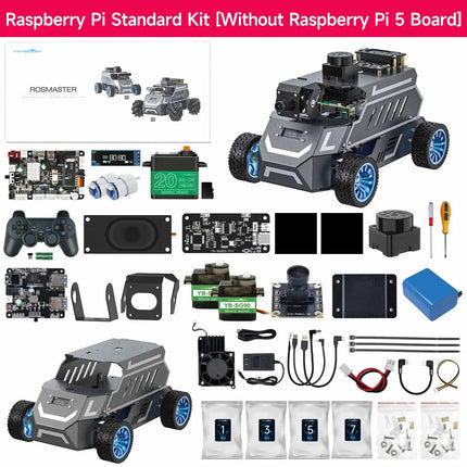 Yahboom ROSMASTER A1 AI Large Model ROS2 Robot Smart Car Kit Ackerman Structure Support RVIZ Simulation SLAM Mapping Navigation