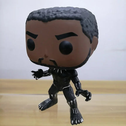 Vinyl Figurine Marvesls Avengersels Heroes Black Panther Collections Action Figure Ornaments Children Birthday Gifts