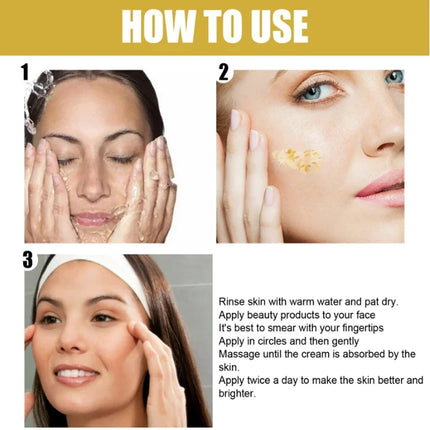 24K Gold Face Serum Fade Dark Circles Fine Line Anti Aging Cream Smoothing Nourishes Firming Lifting Brighten Skin Care Essence