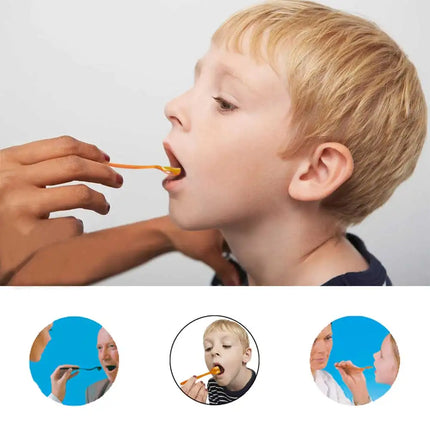 Chewing Teether Tube for Adult Kids Speech Therapy Autism Sensory Rehabilitation Lower jaw Tongue Muscle Trainer Talk Tools