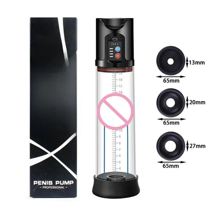 Adult Sex Toys Vacuum Pump Electric Penis Enlargement Extend Pump Enhanced Penis Male Masturbator Penis Pumps for Men Erections