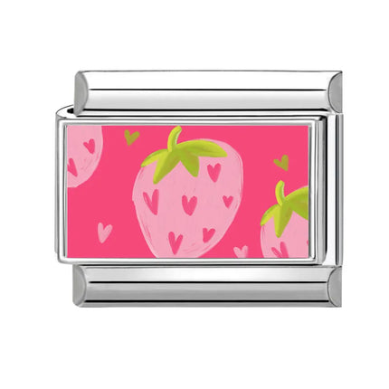 Y2K Wholesale Cute Heart Flowers Italian Charm Link Fit 9mm Stainless Steel Jewelry DIY Making Women Bracelets Gifts