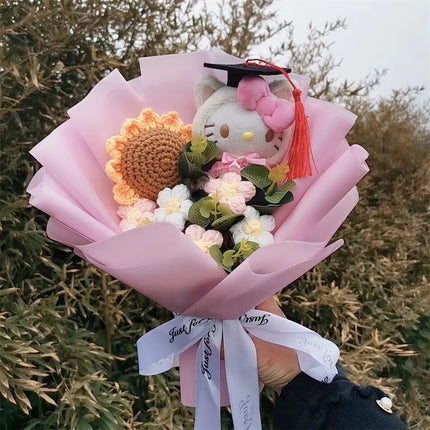 Graduation Gift Kuromi Hello Kitty Bouquet My Melody Cinnamoroll With Sunflower Christmas Valentine's Day Birthday Gift