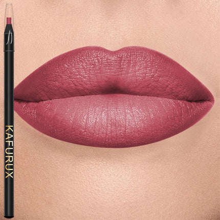 12 Colors Waterproof Matte Lip Liner Contours Lips Shades Lipstick Non-sticky Cup  Sexy Red Lip Tint Lip Pencil Korean Makeup