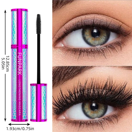 5D Black Thick Eye Mascara Lengthened Waterproof Sweat Proof Silk Mascara with Big Eyes Korean Makeup Curling Eyelash Gifts
