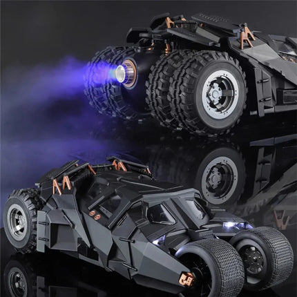 1/18 Classic Movie Car 2008 Batmobile Alloy Concept Bat Sports Car Model Diecast Metal Toy Race Car Model Sound Light Kids Gifts