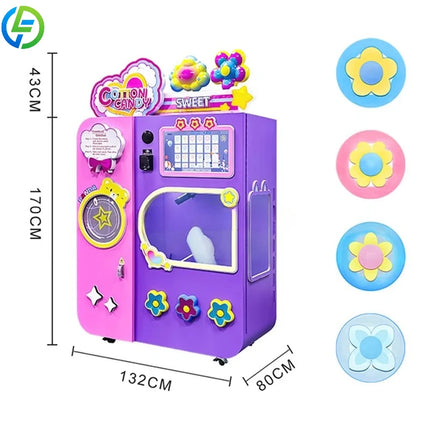 Customize High Profit Make Money Vending Automatic Commercial Cotton Candy Machine Maker for Bakery Restaurant Retail Industries