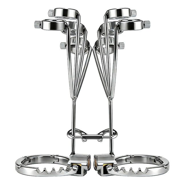 1 set, Ring handcuffs, Stainless steel ring, Screw adjustment, BDSM Bondage sex toy, adult pleasure, sexual wellness, sex toys