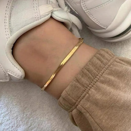 Stainless Steel Delicate Anklet for Women Gold Color Chain Anklet Bracelets on The Leg Do Not Fade Anklet Jewelry Women 2025 new