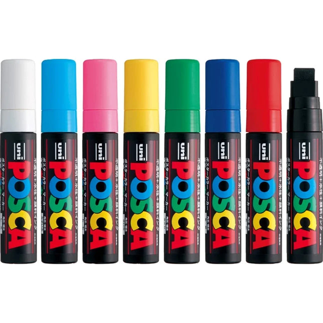 UNI POSCA PC-17K Marker Graffiti Paint Pen Art Markers POP Wide Tips 15mm Fabric Pen Art Supplies Broad Coloring Markers