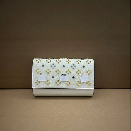Women's Rivet Crossbody Bag - Mini Square Shoulder Wallet / Women's Rivet Crossbody Bag - Mini Square Wallet