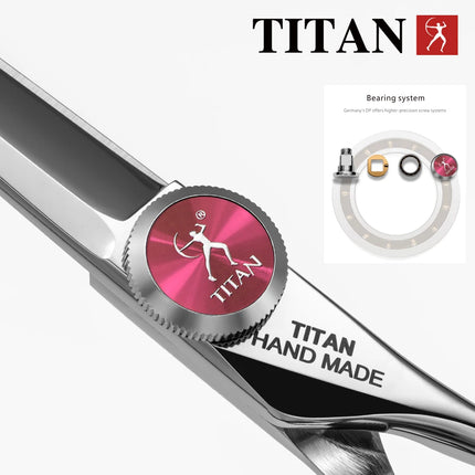 TITAN Professional Hairdresser Scissors Barber Scissors Hair Cutting Thinning Set of 5.5/6.0/6.5/7.0 Inch Japan 440C Steel