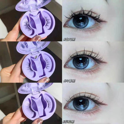 WOSADO High-end Magnetic Eyelashes Magnifying Eyes No Adhesive Reusable Magnetic False Eyelashes Clip Tweezers No Glue Needed