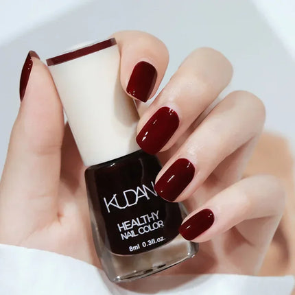 8ml Water-based Nail Polish No Baking Long Lasting Semi-permanent Quick Dry non-peelable Nail Varnish DIY Fashion Manicure