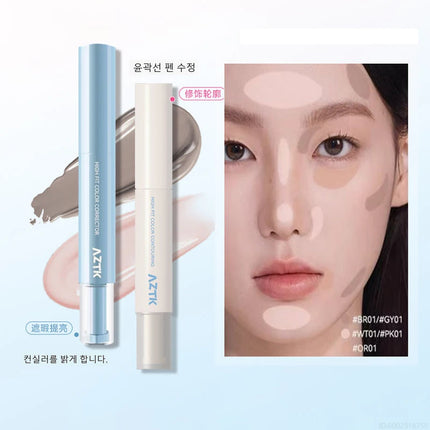 AZTK Concealer Brightening Liquid Pen Patch Cream Covering Spots Acne Marks Dark Circles Tear Trough Expansion Highlighting