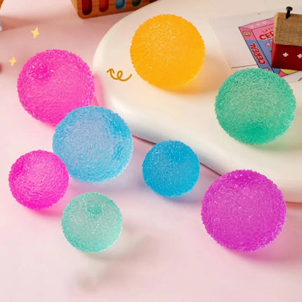 1Pc Squishy Multicolor Texture Ice Ball Squeeze Toy for Adult Soft Pinch Pop Fidget Toys Children Halloween Christmas Gifts