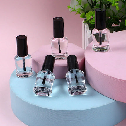 6ml Clear Health Transparent Top Coat Nail Polish Enhance Glitter Nail Art Quick-Drying Long-Lasting No-Bake Nail Armor