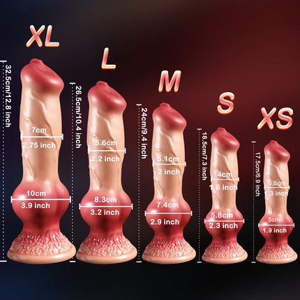 Huge Dog Fake Penis Realistic Dildo Double Penetration Anal Plug Monster Cock Vagina Masturbation Adult Sex Toys for Women Men