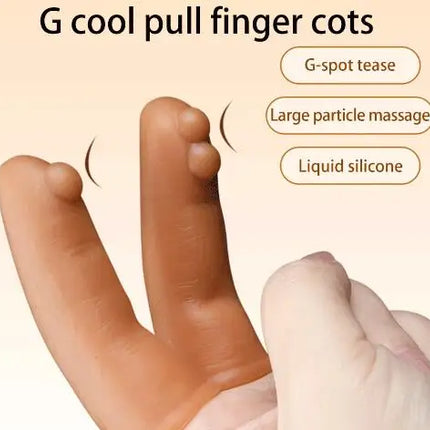 Finger Sleeve Liquid Silicone Sex Toys for Adult Nipple G-spot Clitoris Stimulator Vagina Masturbator Orgasm Flirting Products