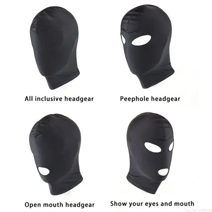Women Mens Face Mask Adults Masks Cosplay Props for Nightclub Slave Punish Headgear Adult Game Bondage Set