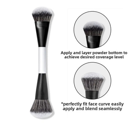 Dual-Ended F4 Contour Face Brush Multi-purpose High Coverage Eyeshadow Concealer Brushes Cosmetic Beauty Makeup Brushes