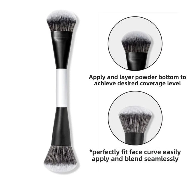 Dual-Ended F4 Contour Face Brush Multi-purpose High Coverage Eyeshadow Concealer Brushes Cosmetic Beauty Makeup Brushes