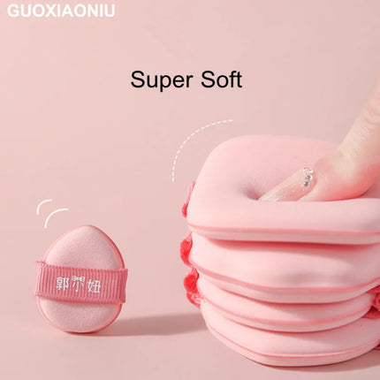 GUOXIAONIU 5 Shapes Powder Foundation Puff Mini Sponge Blending Applicator Details Makeup Puff Tools Wet Dry Dual Use