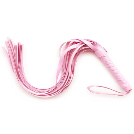 Pink 50cm long tails whips Delicate Leather Paddle spank For Couples Sex Toys Adult Games Spanking slave For Couples