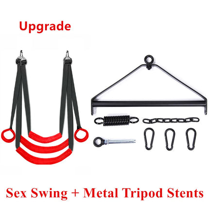 Door Hanging Sex Swing with Seat Sexy Pose BDSM Bondage Love Sling Alternative Flirting Adult Products Sex Toys for Couples Two