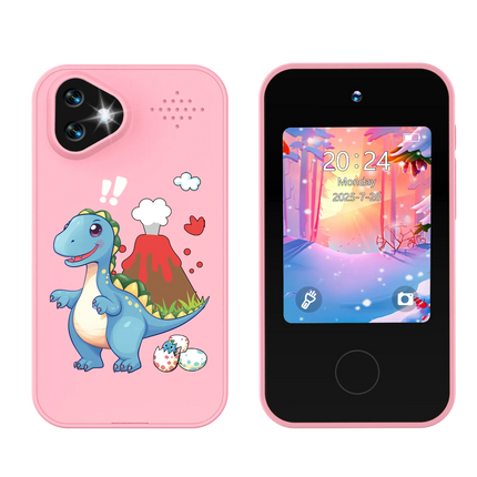 Kids Smart Phone Toy Dual Camera 1080P HD Educational Game Music Player Safe Mode Early Learning Toy Birthday Gift For Boys Girl
