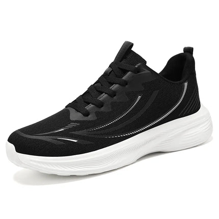 Men's Running Shoes Breathable Mesh Comfortable Sports Sneakers Soft Bottom Non-Slip Lightweight Footwear for Running