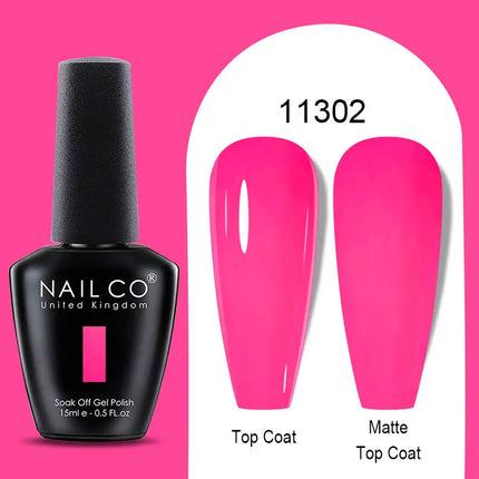 NAILCO Winter Series Color Gel Nail Polish 15ML Semi Permanent Soak Off Gel Varnishes Super Texture Gorgeous Nail Manicure Art
