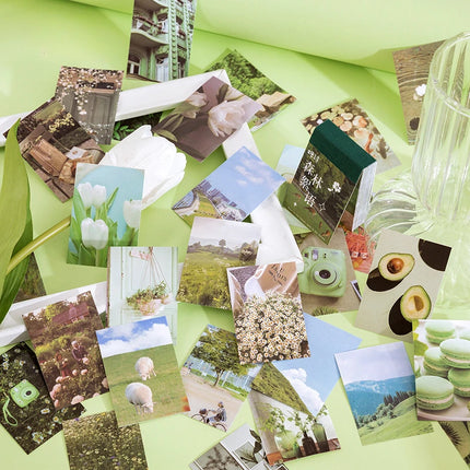 50 Sheets World scenery Style Sticker Book Coated paper Journal DIY Material Decoration Sticker Memo Pad Scrapbook Stationery