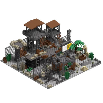 WW2 Military Observation Tower - Army Base Building Blocks