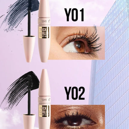 Colorful Mascara Thick Curl Waterproof Natural Eyelash Lengthens Long Lasting Quickly Dry Blue Brown Black Mascara Eye Makeup